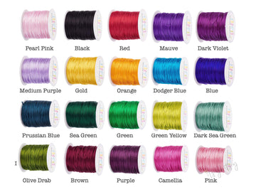 10 meters, 1mm Nylon Thread Cords II - Choose your colour